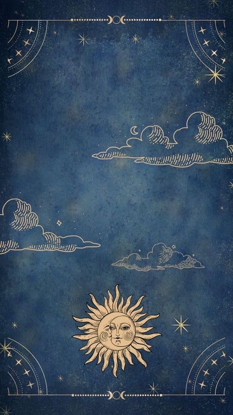 Wallpaper Iphone Celestial, Fantasy Map Wallpaper, Blue Witchy Wallpaper, Lunar Phone Wallpaper, Celestial Wall Painting, Aesthetic Wallpaper Celestial, Celestial Background Aesthetic, Vintage Celestial Art Wallpaper, Mystic Wallpaper Aesthetic