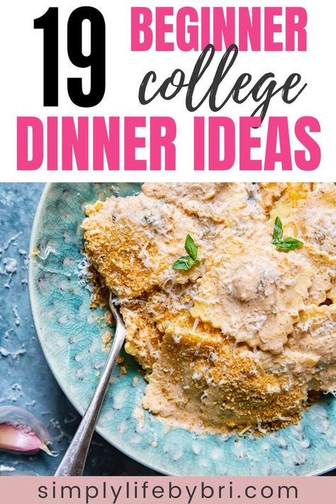 college dinner ideas College Dinner Ideas, College Cooking Recipes, Cheap College Meals, College Meal Planning, College Dinner, College Dinners, Healthy College Meals, Easy Recipes For College Students, Dinner Recipes For One