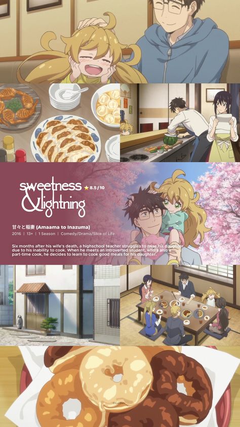 Cartoon Movie Recommendations, Cartoon Recommendations, Cute Anime To Watch, Cartoon To Watch, Sweetness And Lightning, Animated Movie Characters, Food Movie, Anime Recs, Anime To Watch