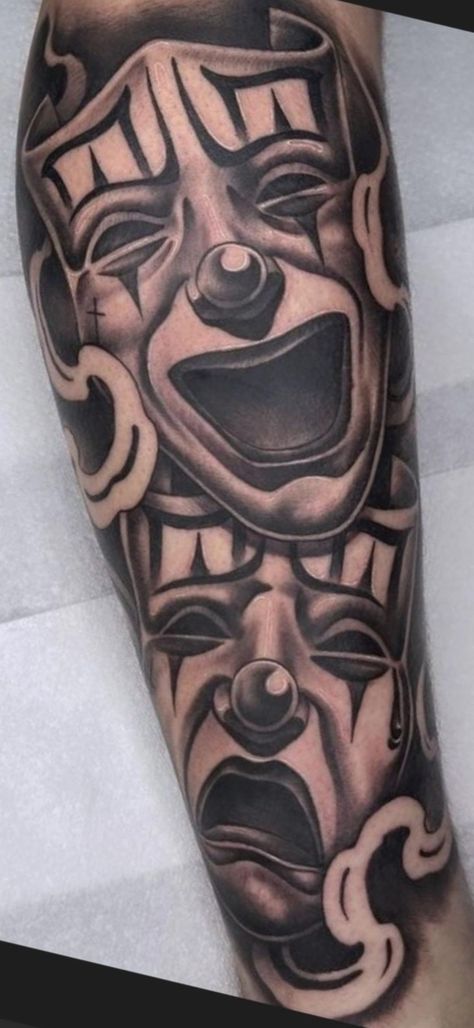 Chicano Joker Tattoo, Laugh Now Cry Later Design, Smile Now Cry Later Design, Laugh Now Cry Later Tats, Laugh Now Cry Later Chicano, Smile Now Cry Later Tats, Laugh Now Cry Later Mask, Smile Now Cry Later Clown, Cry Now Smile Later