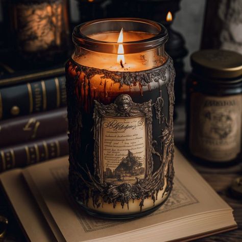 horror candle aesthetic Nature, Dark Stormy Night, Scary Candles, Goth Candles, Crystals Spirituality, Witches Art, Gothic Love, Witchy Candles, Pagan Magic