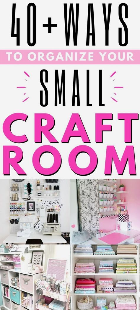 #storagehacks #storageideas #homestorage #diystorage Craft Room Hanging Storage Ideas, Crafting In A Small Space, Craft Storage Solutions Space Saving, Craft Closets Ideas, Wall Craft Storage Ideas, Craft Corner Organization Small Spaces, Ideas For Small Craft Rooms, Setting Up A Craft Room In A Small Area, Small Craft Space In Bedroom