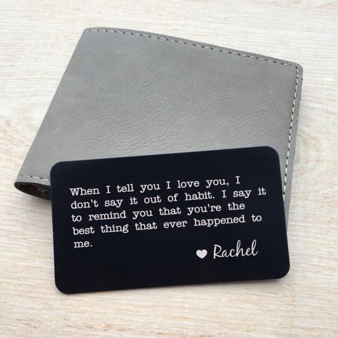 Police Font, Personalized Wallet Card, Surprise Gifts For Him, Romantic Gifts For Him, Wallet Insert Card, Relationship Goals Text, Cute Couples Texts, Cute Relationship Texts, Wallet Insert