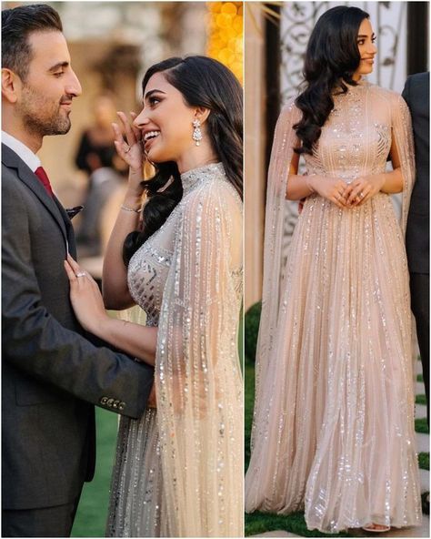 Engagement Gowns Indian, Simple Engagement Dress, Wedding Reception Gowns, Fancy Gown, Engagement Dress For Bride, Bride Reception Dresses, Engagement Gown, Reception Outfits, Reception Gowns