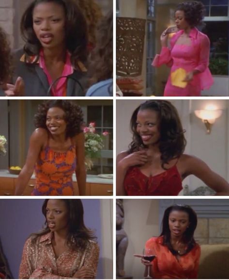 Toni Childs Girlfriends, Toni Childs, Black Femininity Aesthetic, Black Sitcoms, 90s Early 2000s Fashion, 2000s Trends, Black 90s Fashion, Femininity Aesthetic, 90s 2000s Fashion