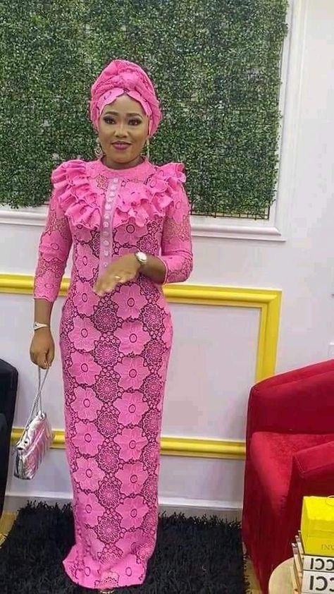 Dry Lace Styles, Dry Lace Styles Nigerian Outfit, Latest Lace Styles, Boubou Styles For Women, Kaftan Styles, Nigerian Lace Styles, African Lace Styles, African Dresses For Kids, Best African Dresses