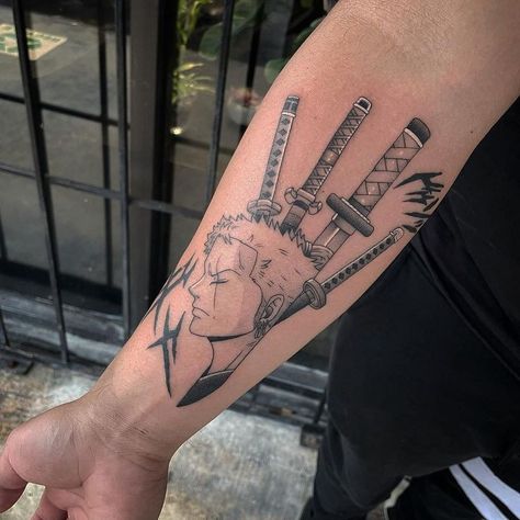 Simple But Cool Tattoos, Best Calf Tattoos Men, Anime Sleeve, Anime Tattoo Ideas, Le Tattoo, Nerdy Tattoos, Tatuagem Masculina Pequena, One Piece Tattoos, Tattoo Inspiration Men