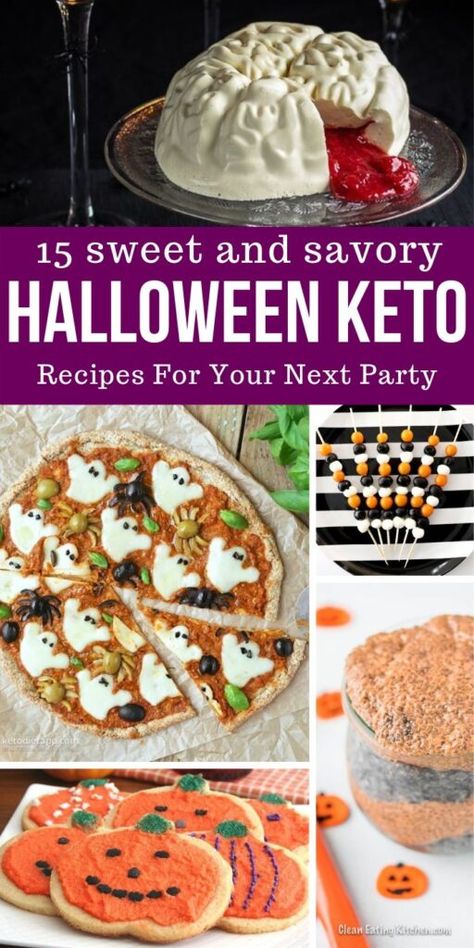 Keto Halloween Treats and Recipes that are perfect for your next Halloween Bash. Low carb recipes that will satisfy and everyone can enjoy. #keto #lowcarb #halloween #snack #appetizer #dessert #easy #healthy #party #crowd Halloween Recipes Appetizers, Halloween Appetizers For Party, Keto Halloween, Recipes Halloween, Keto Holiday Recipes, Halloween Party Food, Super Easy Desserts, No Cook Appetizers, Keto Holiday