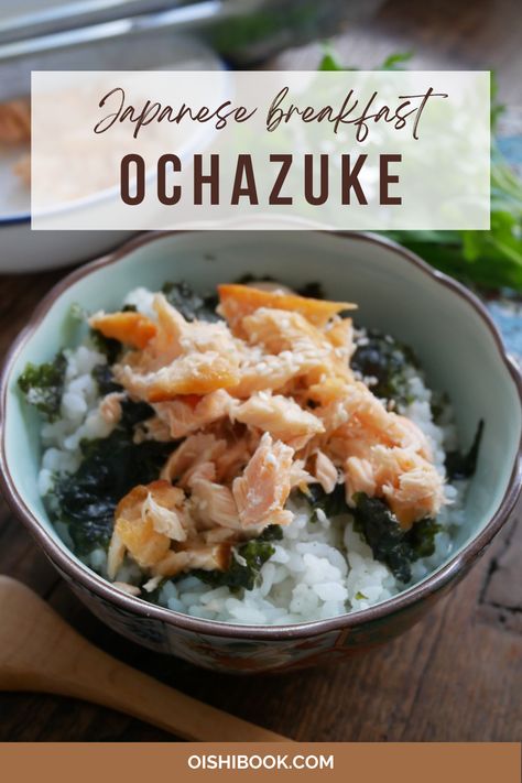 Japanese Breakfast Bowl, Healthy Rice Breakfast, Simple Asian Breakfast, Japanese Breakfast Soup, Typical Japanese Breakfast, High Protein Japanese Food, Chazuke Recipe, Japanese Meal Ideas, Breakfast Sides Healthy