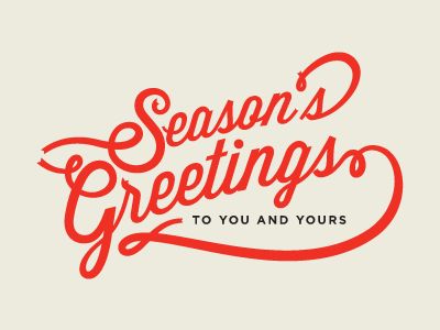 Happy Holidays Typography, Seasons Greetings Design, Holiday Fonts Free, Seasons Greetings Typography, Winter Typography, Email Greetings, Holiday Typography, Christmas Animation, Holiday Marketing