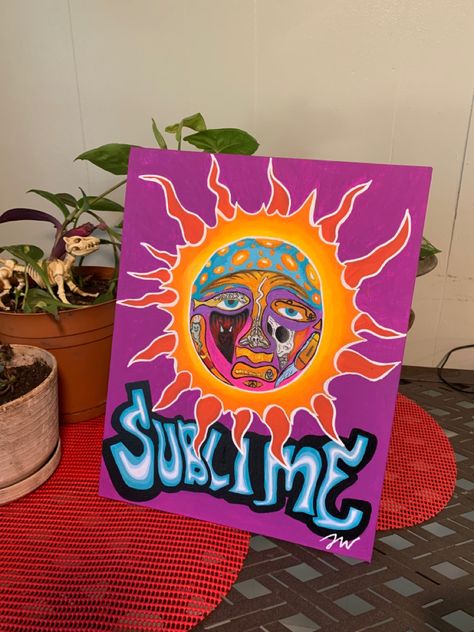 Sublime Painting, Nahko Bear, Trippy Painting, Room Painting, Hippie Painting, Canvas Painting Designs, Painting Inspo, Creative Painting, Photo Wall Collage