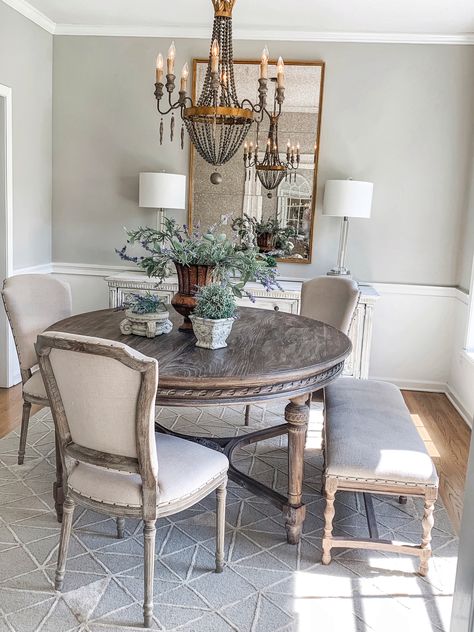 Exciting news! We recently partnered up with blogger Pamela Dyer to design her dining room. Read the blog post to see how we tackled this amazing project! French Country Dining Room Decor, French Country Dining Room, Dining Room Remodel, Country Dining Rooms, French Country Dining, Country Dining, Luxury Dining Room, Luxury Dining, Farmhouse Dining Room