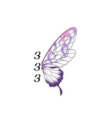 333 Tattoo With Butterfly, Butterfly 333 Tattoo, 7 Butterflies Tattoo, 333 Tattoo Stencil, 333 Butterfly Tattoo, 333 Tattoo Design, Angel Number 333 Tattoo, 333 Tattoo Fonts, 333 Angel Number Tattoo