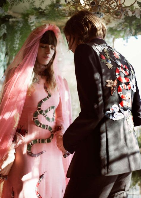 Orpheus Eurydice, Orpheus And Eurydice, Gia Coppola, Snake Dress, Gucci Suit, Wedding Dance Songs, Lulu Frost, Wedding Gifts For Groom, Cheap Wedding Invitations