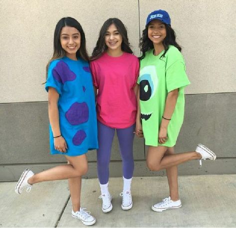 Trio Idea, Halloween Costume Teenage Girl, Teenage Halloween Costumes, Easy College Halloween Costumes, Best Group Halloween Costumes, Trio Costumes, Cute Group Halloween Costumes, Bff Halloween Costumes, Best Friend Halloween Costumes