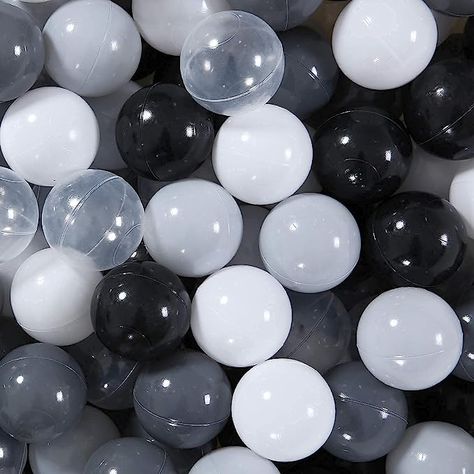 Amazon.com: STARBOLO Ball Pit Balls Play Balls for Toddlers -100pcs Colors Black, White, Gray, Light Gray, Transparent, Crush Proof Play Balls Play Tent Pool Playhouse Party Decoration,2.2inches. : Toys & Games Ball Pit Balls, Baby Bath Toys, Silicone Bottle, Kids Sensory, Baby Swimming, Play Tent, Ball Pit, Play Ball, Gray Light