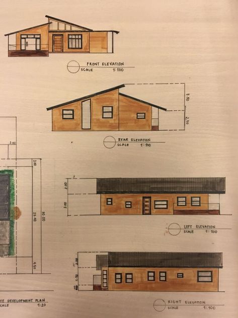 Elevation Architecture Drawing, Elevation Drawing Architecture, Elevation Render, Home Front Elevation, Elevation Architecture, Site Development Plan, Two Story House Design, Architecture Blueprints, Windows To The Soul