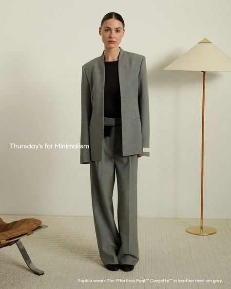 #aritzia #effortlesspant #effortless #spring #trouser #style #styling #sophiaroe #pants #versatile Everyday Luxury, Trouser Style, Everyday Luxuries, Office Style, And Dresses, Accessories Jacket, Navy Pants, Office Fashion, Wide Leg Trousers