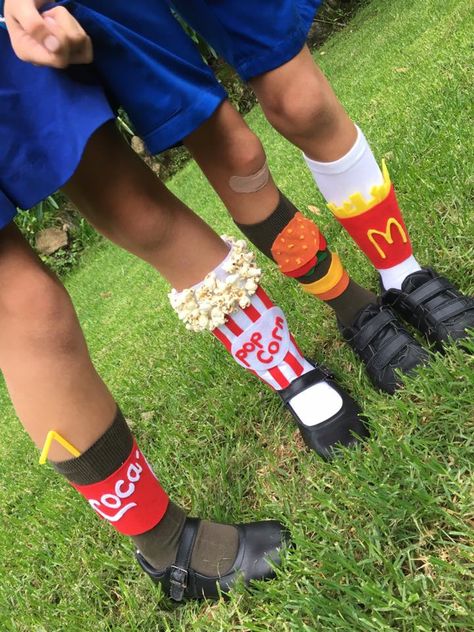 Crazy Sock Ideas For School, Crazy Sock Ideas, Wacky Sock Day Ideas, Silly Sock Day Ideas, Crazy Sock Day Ideas, Odd Socks Day, Crazy Sock Day, Fun Socks For Kids, Wacky Socks