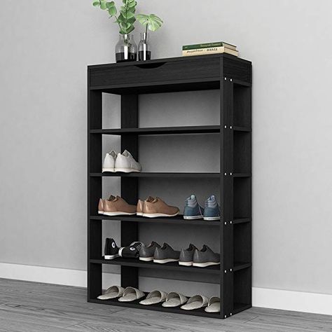 Black Shoe Rack, Shoe Storage Bench Entryway, Wooden Shoe Storage, Wood Shoe Storage, Wood Shoe Rack, Shoe Rack Closet, Shoe Rack With Shelf, Wooden Shoe Racks, Entryway Shoe Storage