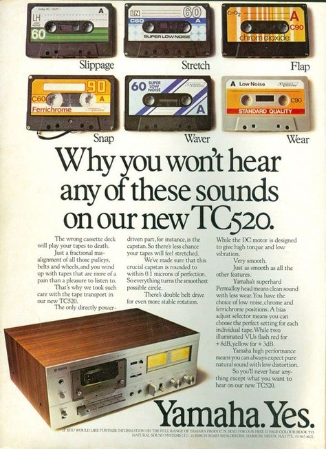 Vintage Gadgets, Sound Equipment, Retro Cassette, Cassette Deck, Vintage Hifi, Tape Deck, Old Advertisements, Retro Ads, Recorders