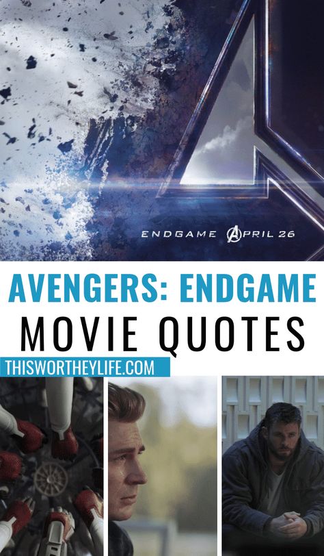 Here you will find a list of all the best, and funniest quotes from Avengers: Endgame. You will also find some pretty intense tearjerking and emotional dialogue between the many superheroes that made this movie the best possible ending to a wild ride! #avengersendgame #avengers #moviequotes #marvel Emotional Dialogue, Marvel Quotes Inspirational, Funniest Quotes, Avengers Quotes, Kid Friendly Drinks, Emotional Moments, Scott Lang, Game Quotes, Marvel Quotes