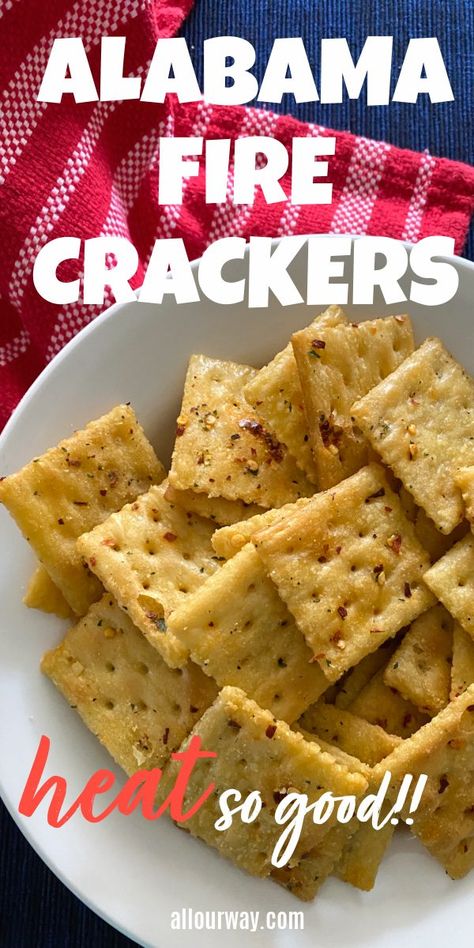 Firecracker Saltines, Firecrackers Saltines, Roast Sides, Alabama Fire Crackers, Seasoned Saltine Crackers, Firecracker Crackers, Saltine Cracker Recipes, Ranch Crackers, Crackers Appetizers