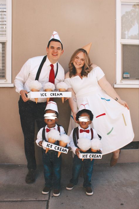 Baby Ice Cream Costume, Ice Cream Man Costume, Ice Cream Costume, Baby Ice Cream, Men Costumes, Ice Cream Man, Mens Halloween Costumes, Costume Diy, Halloween Aesthetic