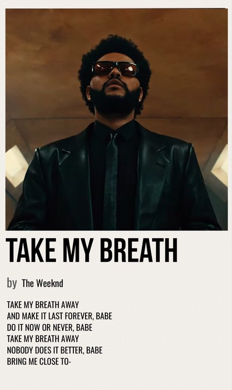 minimal poster of the song take my breath by the weeknd The Color Violet Tory Lanez Poster, The Weeknd Song Poster, Song Posters The Weeknd, Posters Rappers, Take My Breath The Weeknd, The Weeknd Album Poster, Rapper Posters, The Weeknd Album Cover, Weekend Song