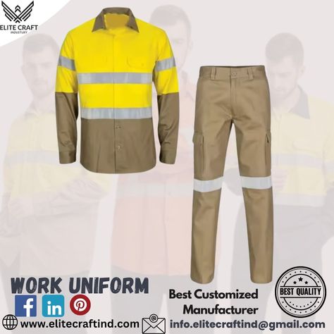 Wholesales Manufacturer & Supplier of Customized Uniform. 100% Cotton High Vis Reflective Safety Workwear Feature Fire Retardant Size Customized Size Color Orange , yellow For more detail or Order Contact No. +923332228665 Email: info.elitecraftind@gmail.com Website: EliteCraftIndustry.com . #coveralls #workwear #coverall #hivis #safetyfirst #overalls #ppe #safety #m #overall #safetywear #workinggloves #workingvest #aprons #welding #flameresistant #rescue #safetygloves #bags #steelwork #indus... Coveralls Workwear, Safety Workwear, Safety Gloves, Fashion Male, Building Architecture, Fire Retardant, Office Building, Orange Yellow, Color Orange