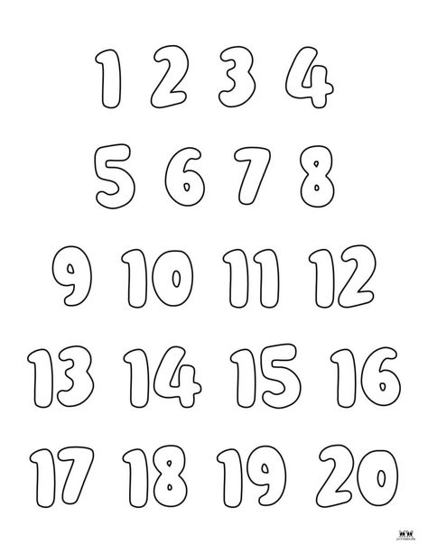 Use these printable bubble numbers in two different ranges (1-10, 1-20) and sets to help teach your little one their numbers. Print from home! Bubble Writing Numbers, Aesthetic Numbers 1-10, Bubble Numbers 1-10 Font, Bubble Numbers 1-10, Numbers 1 20 Printables, Angka Aesthetic 1-10, Printable Numbers 1 - 10, Aesthetic Numbers Fonts, Number 1 Aesthetic