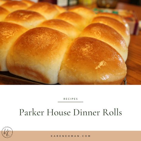 Parker House Dinner Rolls – Karen Ehman Parker House Rolls, Pepperidge Farm, Taco Stuffed Shells, Parker House, Culinary Recipes, Bread Flour, Holiday Dinner, Dinner Rolls, Christmas Recipes