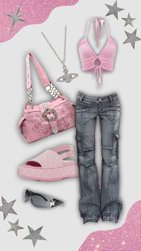 Preppy Outfits Y2k, Y2k 200s Outfits, 2000s Gyaru Outfits, Pink Outfit Inspo Aesthetic, 2000s Preppy Outfits, Actual Y2k Fashion, Y2k Outfit Inspo Aesthetic, Preppy 2000s Outfits, Y2k Preppy Outfits