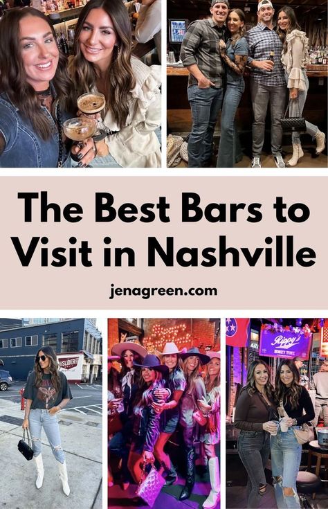 Planning a girl's trip to Nashville or a Nashville Tennessee bachelorette party? Enjoy the vibrant night life with this list of the best bars in Nashville. Spend your weekend in Nashville exploring popular Nashville bars and discovering the best bars in Nashville TN for a fun and memorable time. Nashville Must Do Bucket Lists, 21st In Nashville, What To Do In Nashville Tn, Things To Do In Nashville Tennessee, Nashville Tennessee Bachelorette Party, Tennessee Bachelorette Party, Best Bars In Nashville, Nashville New Years Eve, Nashville Must Do