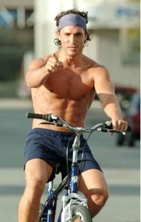 #bodybuilding #fitness #health #workout Matthew Mcconaughey Shirtless, Matthew Mc, Men Actors, Bicycle Ride, Ride Bicycle, Riding A Bike, Matthew Mcconaughey, Livingston, Man Crush