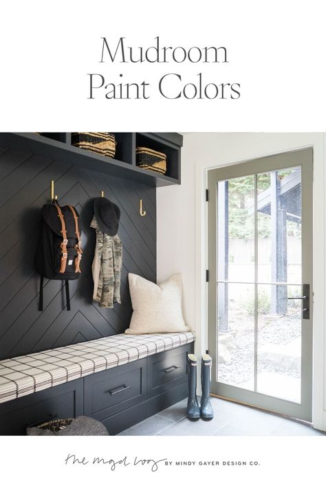 Mudroom Paint, Mudroom Paint Color, Small Mudroom Ideas, Mud Room Entry, Small Entrance, Mudroom Ideas, Mudroom Entryway, Mudroom Decor, Mudroom Laundry Room