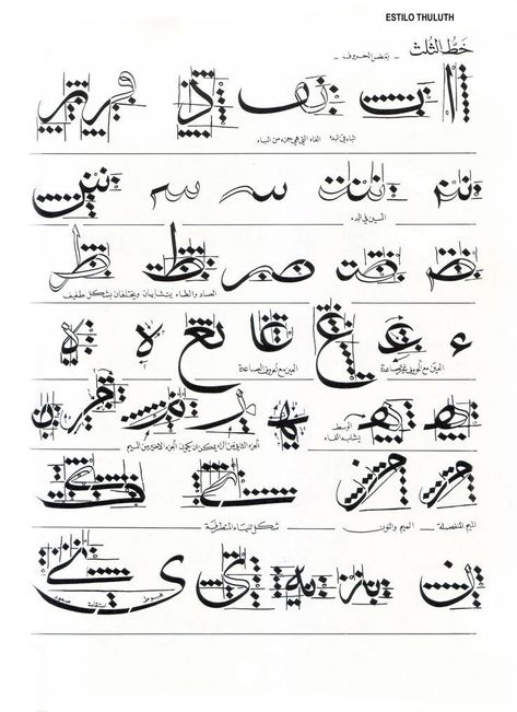 Thuluth Calligraphy Letters, Thuluth Calligraphy, Arabic Calligraphy Fonts, Basic Calligraphy, Persian Calligraphy Art, Calligraphy Lessons, Arabic Calligraphy Painting, Calligraphy Tutorial, Arabic Calligraphy Design