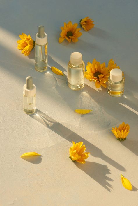 Clean Product Photography, Yellow Product Photography, Spring Product Photography, Spring Skincare, Clean Photography, True Botanicals, Skincare Products Photography, Brightening Cleanser, Clean Beauty Products