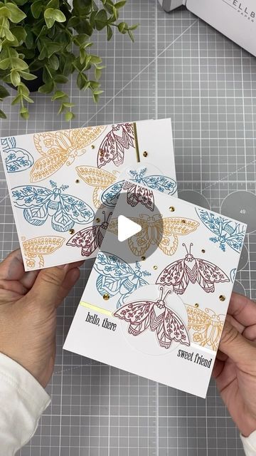 Bibi Cameron on Instagram: "3 minute + super easy  #cardmaking ideas.  Using  @altenewllc Midnight Moths stamp and dies available also at the @simonsaysstamp stamp online store.  Find more info and the complete supplies list in my blog - link in bio ⬇️  Visit www.bibicameron@gmail.com and type in the search box “Moths” to find this and similar posts at any time.  Happy Crafting   #cardmaking #papercraft #moths #altenew #diy #crafts #stamping #cardmakersofinstagram #crafterofinstagram #altenewinks" Bibi Cameron, Cardmaking Ideas, Supply List, Card Making Techniques, Card Layout, Card Maker, Dragonflies, The Search, Moth