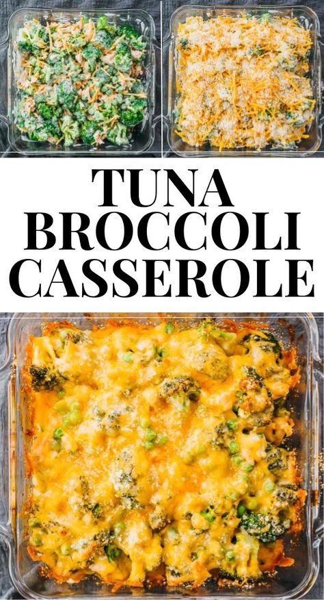 Baked Tuna Casserole, Tuna Broccoli Casserole, Tuna Broccoli, Casserole With Broccoli, Baked Tuna, Canned Tuna Recipes, Tuna Casserole Recipes, Healthy Tuna, Tuna Casserole