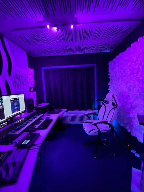 Music And Gaming Room, In House Studio Music, Gaming Music Room, In Home Studio Music, Gaming Studio Room, At Home Studio Music, Music Studio Video, Music Production Room, In The Studio Aesthetic