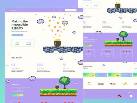 Pixel Art Web Design, Pixel Website, Gamification Ui, Game Tracker, Ux Design Portfolio, Ui Website, Online Lottery, Style Web, Art Web