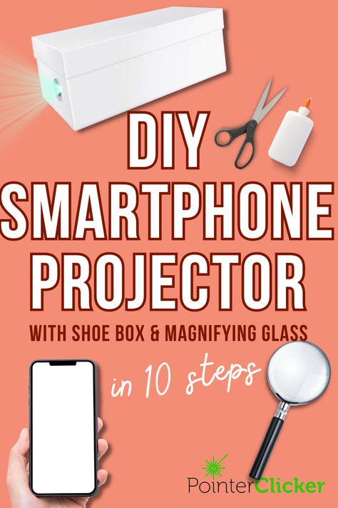 how to make homemade smartphone projector DIY How To Make Your Own Projector, How To Make A Diy Projector, Diy Projector For Iphone, Diy Projector For Tracing, How To Make A Projector, Home Made Projector, Make Your Own Projector, Diy Phone Projector, Diy Movie Projector