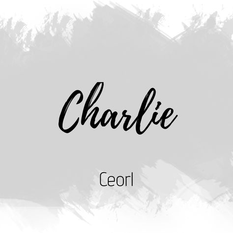 Charlie Charlie Name Meaning, Charlie Name Art, Charlie Name Tattoo, Charlie Tattoo, Charlie Name, Taylor Name, Boy Name Meanings, Name Wall Stickers, Nifty Crafts