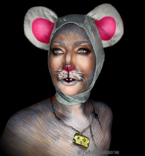 Halloween Makeup Cute, Whimsical Makeup, Rat Halloween, Rat Face, Rat Aesthetic, Rat Costume, Rat Queens, Rat Girl, Nutcracker Costumes