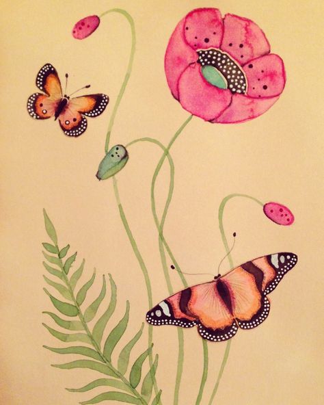 Colleen Parker, Flora And Fauna Drawing, Kirigami Patterns, Wildlife Illustration, Tea Stained Paper, Butterfly Illustration, Butterflies And Flowers, Butterfly Drawing, Flora Fauna