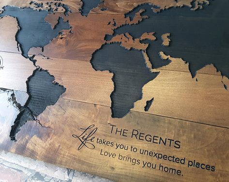 Gray Stained Wood, World Map Mural, Wooden World Map, Wood World Map, Map Wood, Wall Art Travel, Push Pin Map, Wood Map, World Map Wall Art