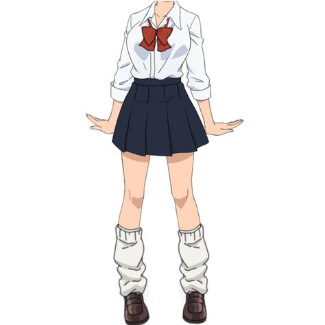 Cute Anime Uniform, Anime Female School Outfits, Anime Uniform Ideas, School Clothes Drawing, Drawing Uniform School, Uniform Drawing Ideas, Anime Uniform Drawing, Mha Oc Base Female Uniform, Mha Uniform Redesign