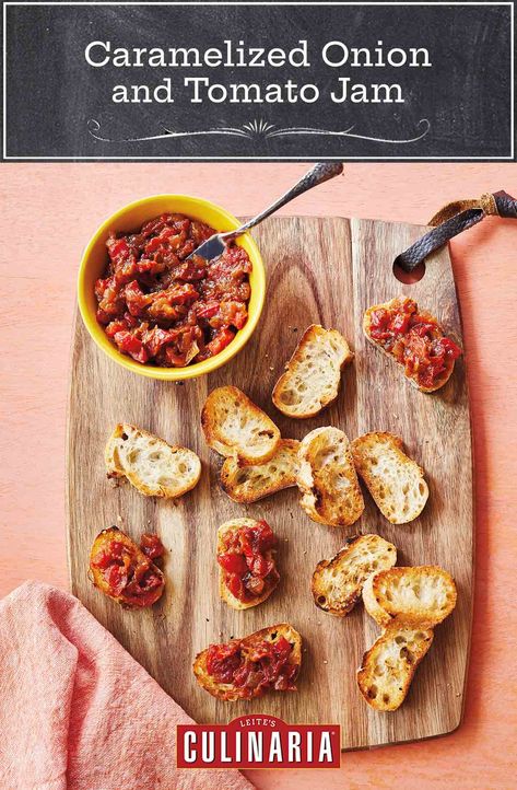 Tomato Onion Jam Recipe, Tomato And Apple Jam, Tomato Onion Jam, Tomatoe Bacon Jam Recipe, Onion Tomato Chutney Recipe, Soft Sourdough Bread, Tomato Jam Recipe, Lemon Garlic Shrimp Pasta, Savory Jam