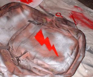 Painting Backpack, Spray Paint Stencils, Paint Stencil, Diy Backpack, Personalized Backpack, Spray Painting, Spray Paint, The House, Bedroom Decor